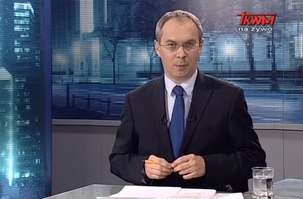 Dariusz Pogorzelski prowadzący program "Polski punkt widzenia" fot. TV TRWAM