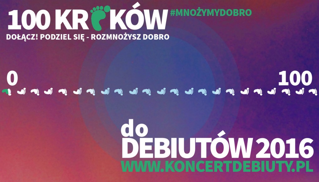 100 kroków do Debiutów 2016 - mnożymy dobro